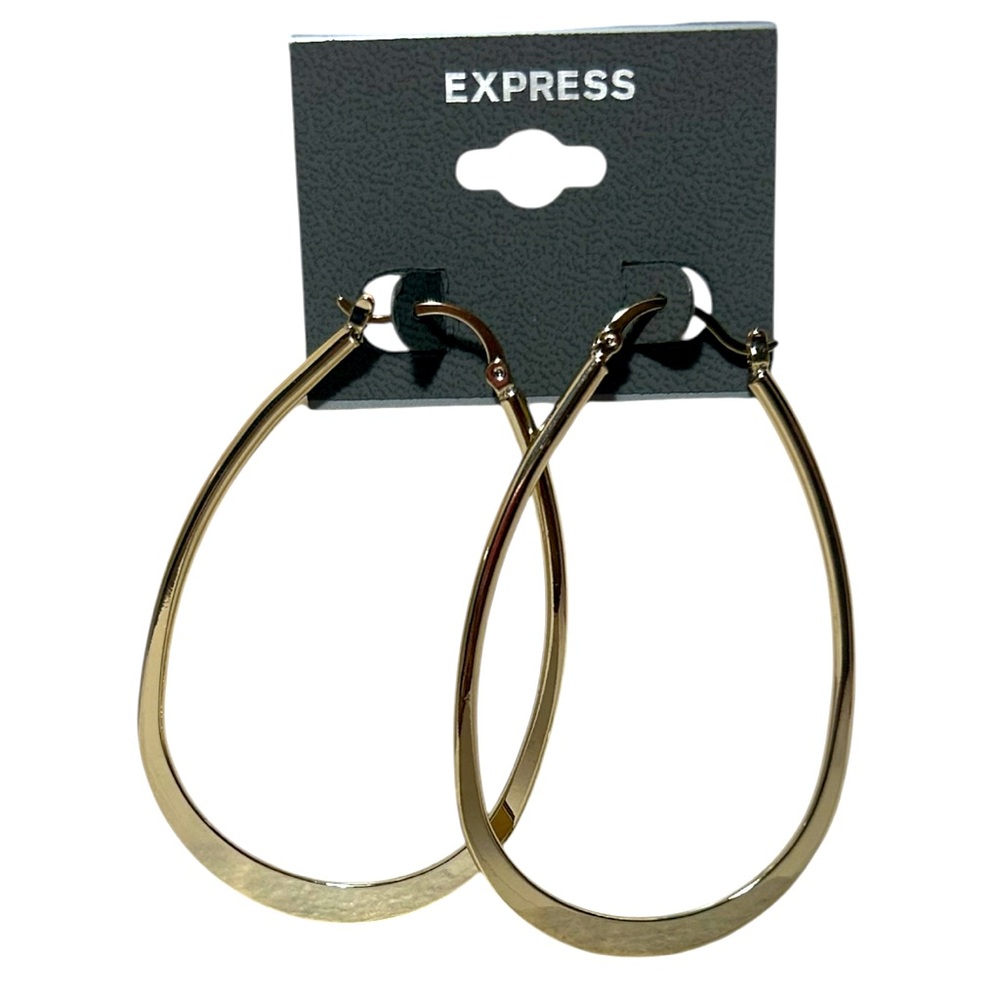 Express Large Hoop Gold Earrings